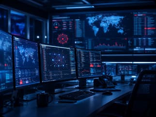 Security specialists managing business technology operations